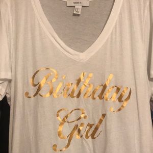 Customized Forever21 Birthday Girl V-Neck